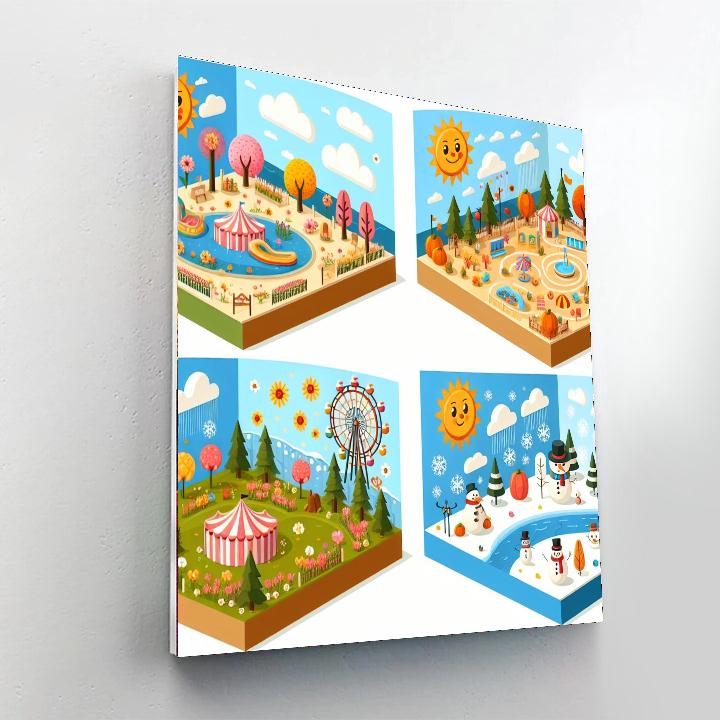Carnival Of The Seasons Paint By Numbers Art
