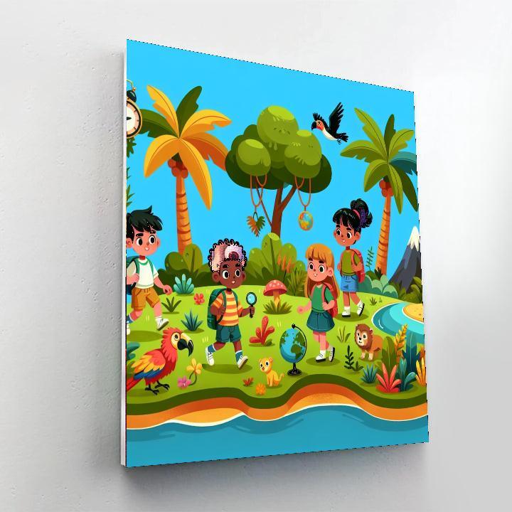 Island Discovery Adventure Paint By Numbers Art
