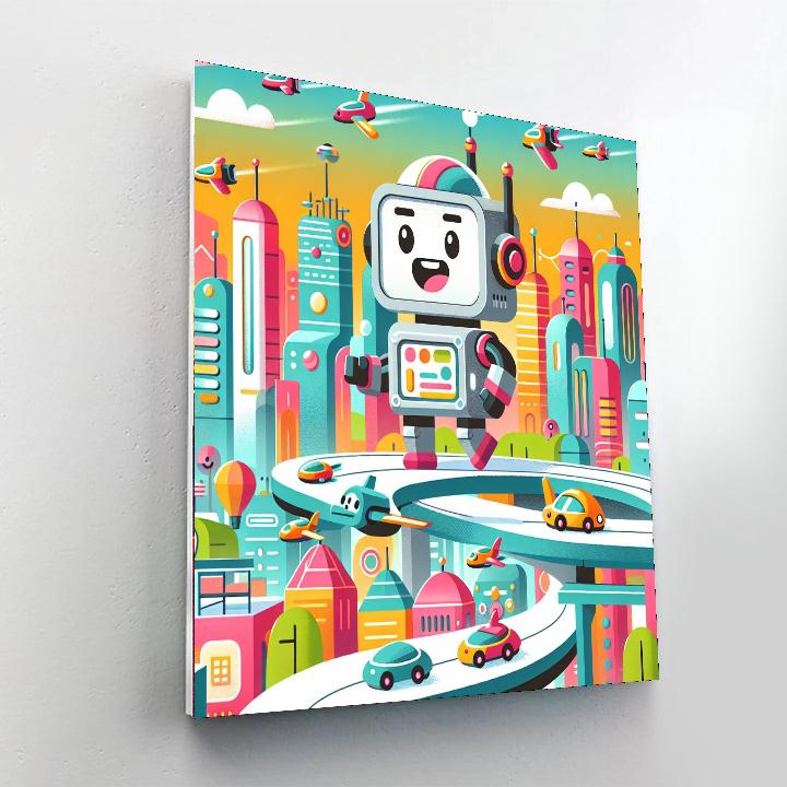 Robot Explorer Adventure Paint By Numbers Kits