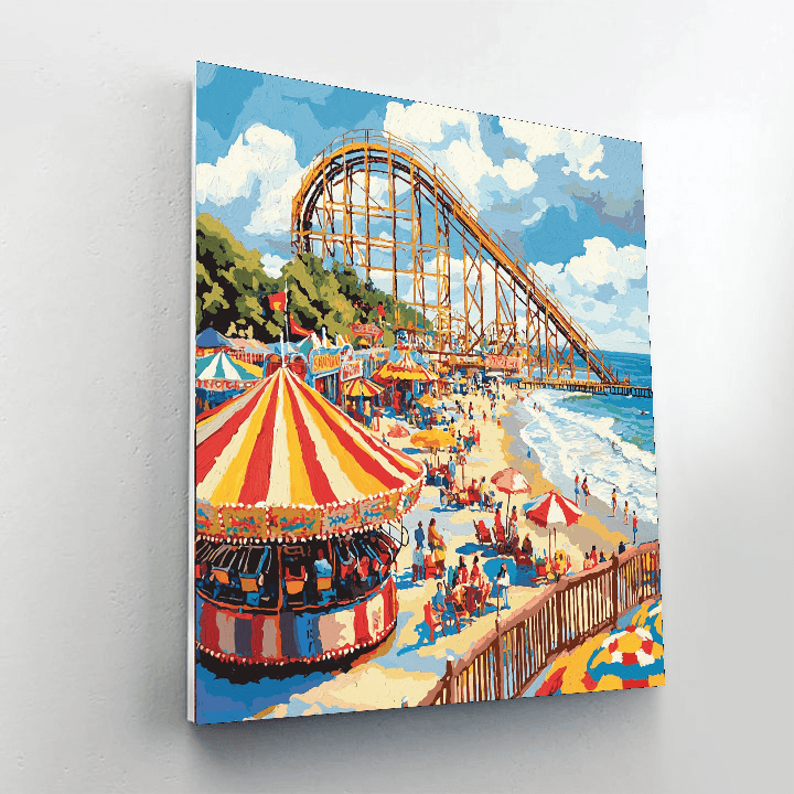 Santa Cruz Boardwalk DIY Paint By Numbers