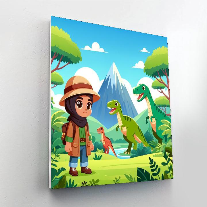 Prehistoric Jungle Expedition Paint By Number