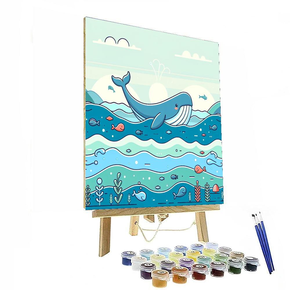 Friendly Whale's Ocean Journey Numbered Painting Kits