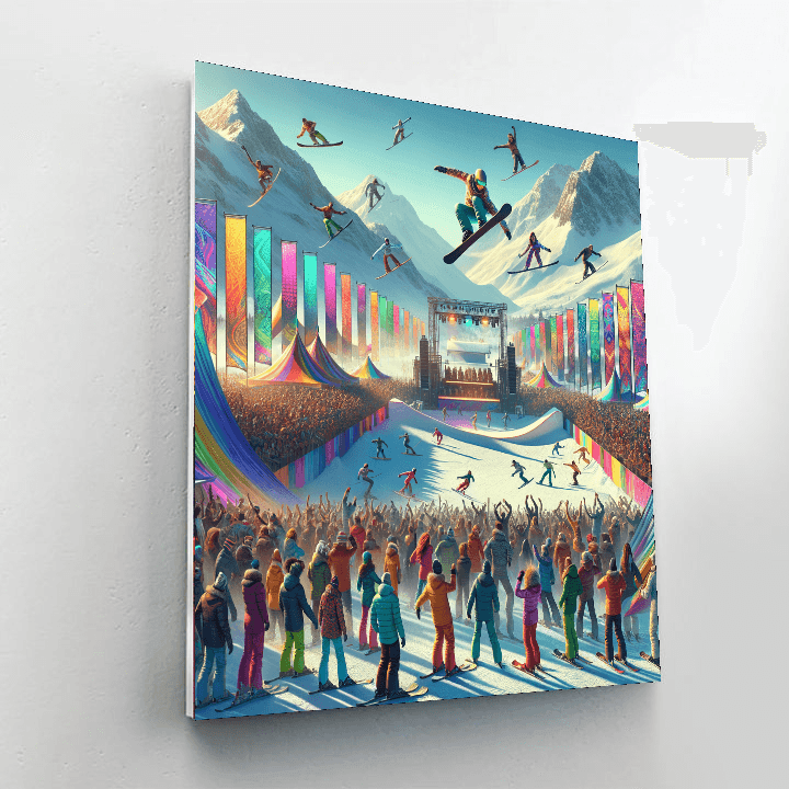 Whistler World Ski And Snowboard Festival Number Painting