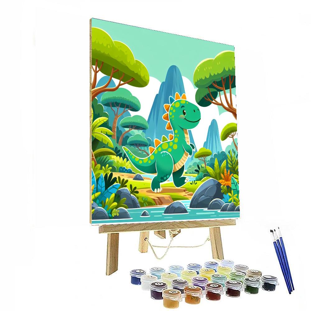 Adventurous Dino DIY Paint By Numbers