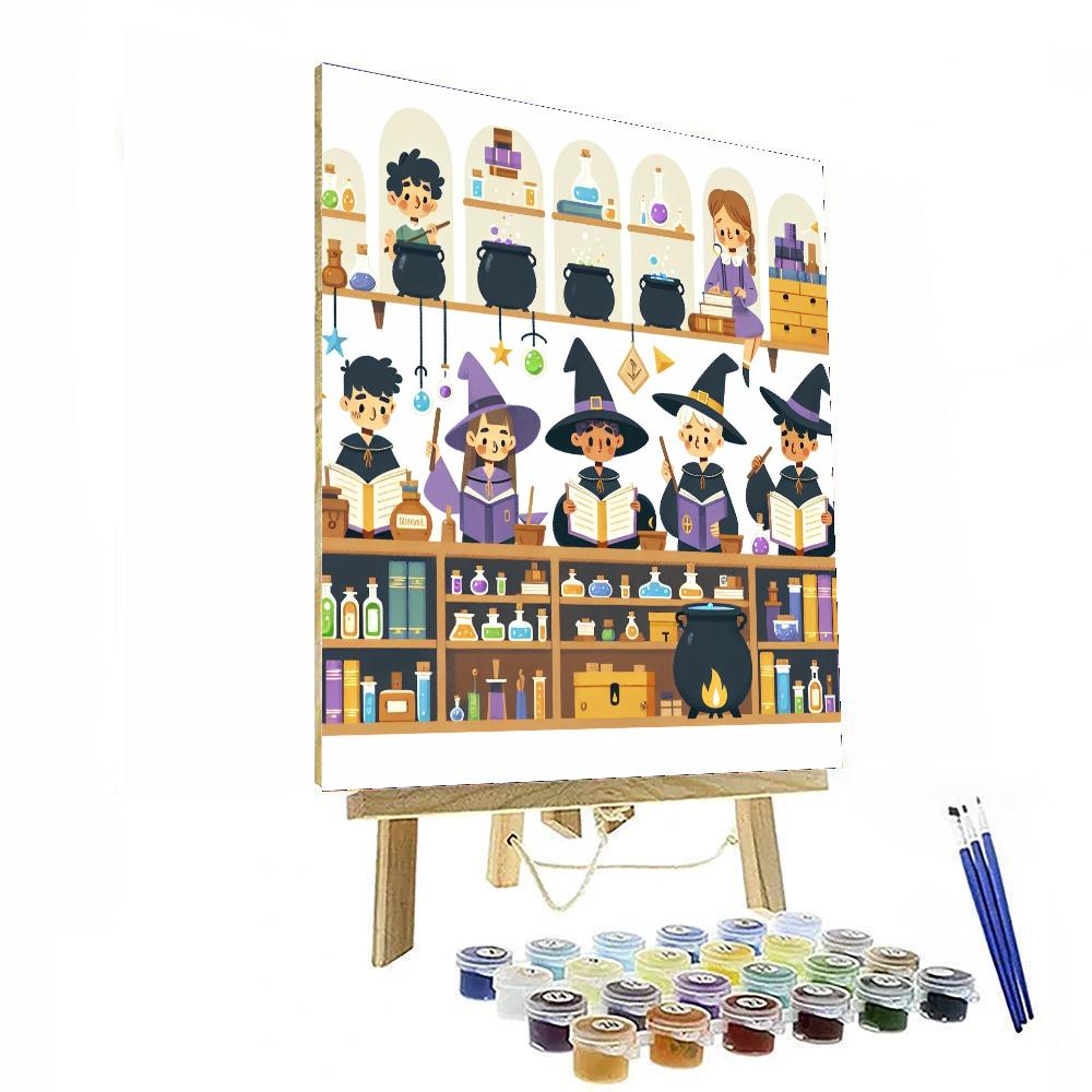 Wonderland Wizard's Workshop Number Painting