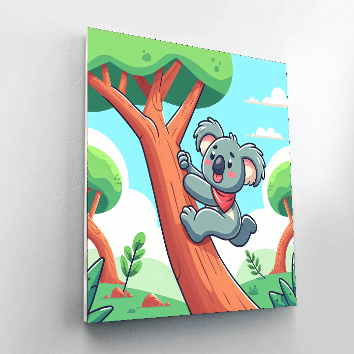 Courageous Koala Number Painting