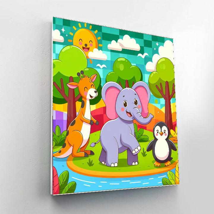 Animal Kingdom Fun Paint By Number