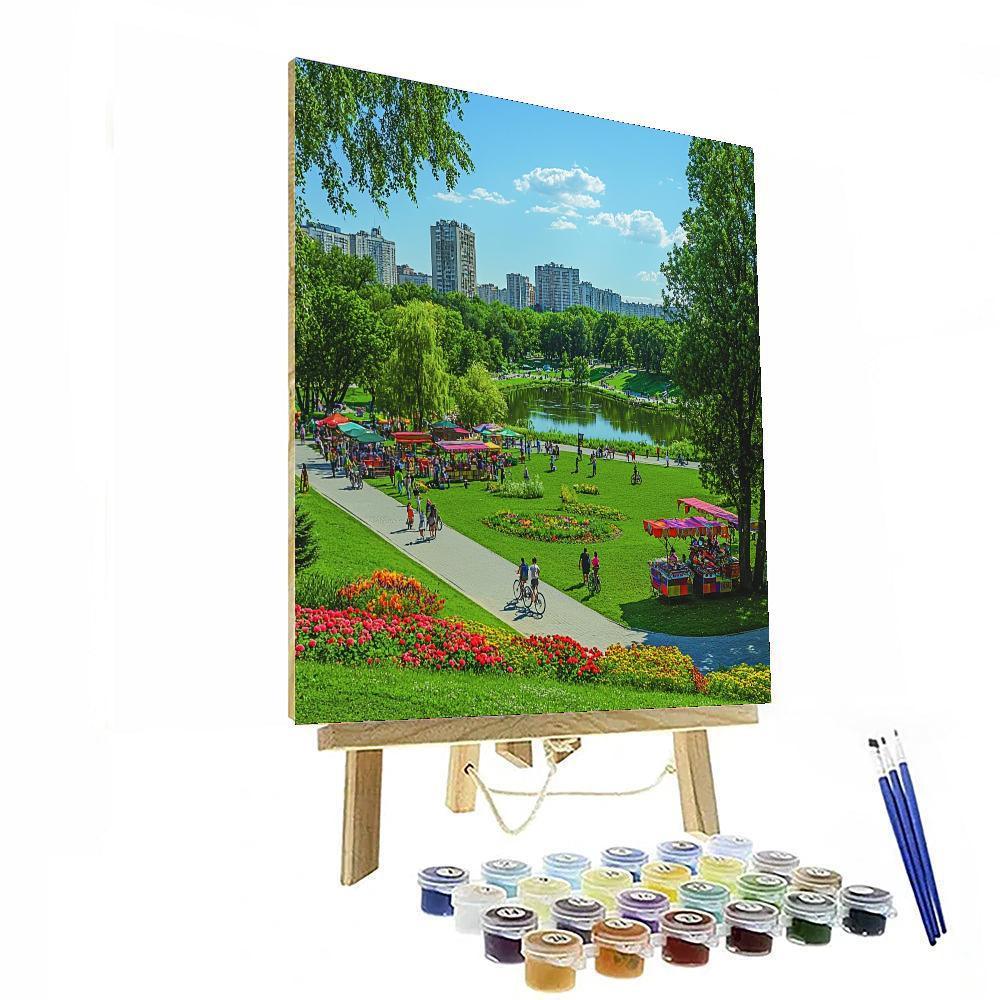 Gorky Park In Moscow Painting Number Kit
