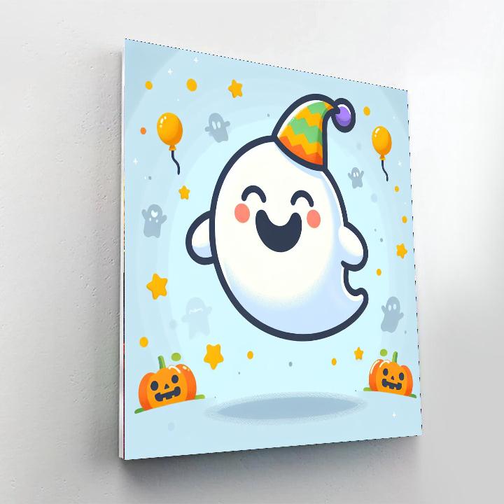 Jolly Ghost Number Painting