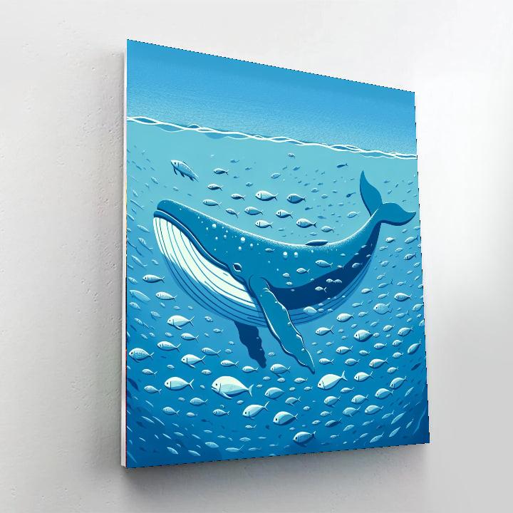 Whale's Oceanic Voyage Paint By Number