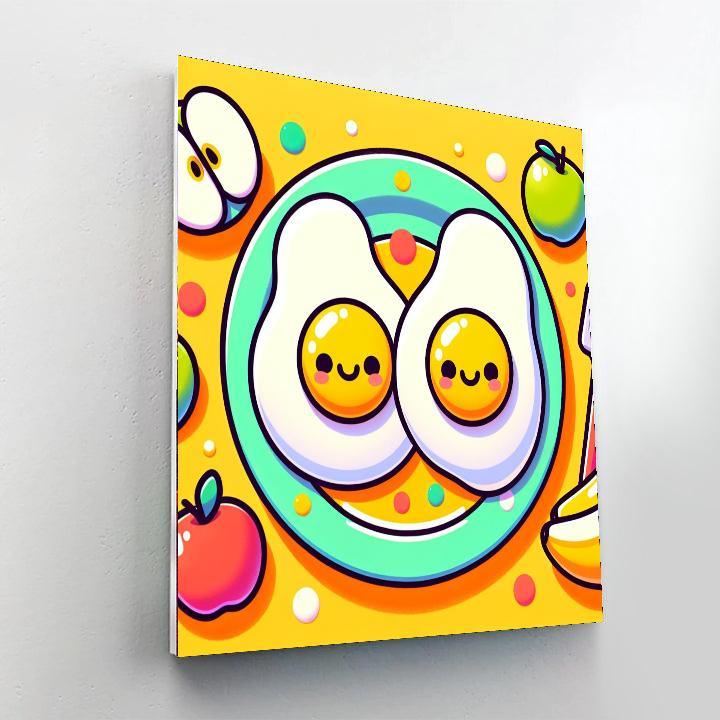 Sunny Side Up Eggs Painting By Numbers Kit