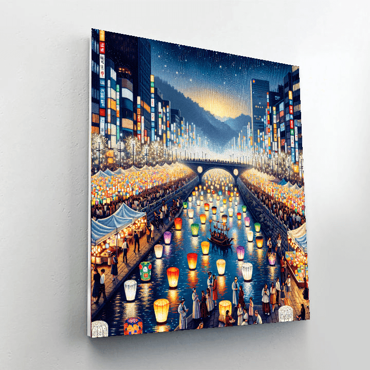 The Seoul Lantern Festival Paint By Color