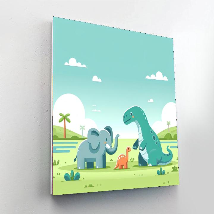 Gentle Giants Meadow Paint By Numbers