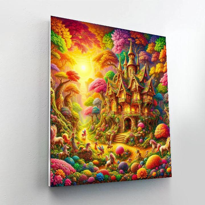 Fairy Tale Cottage Paint By Number