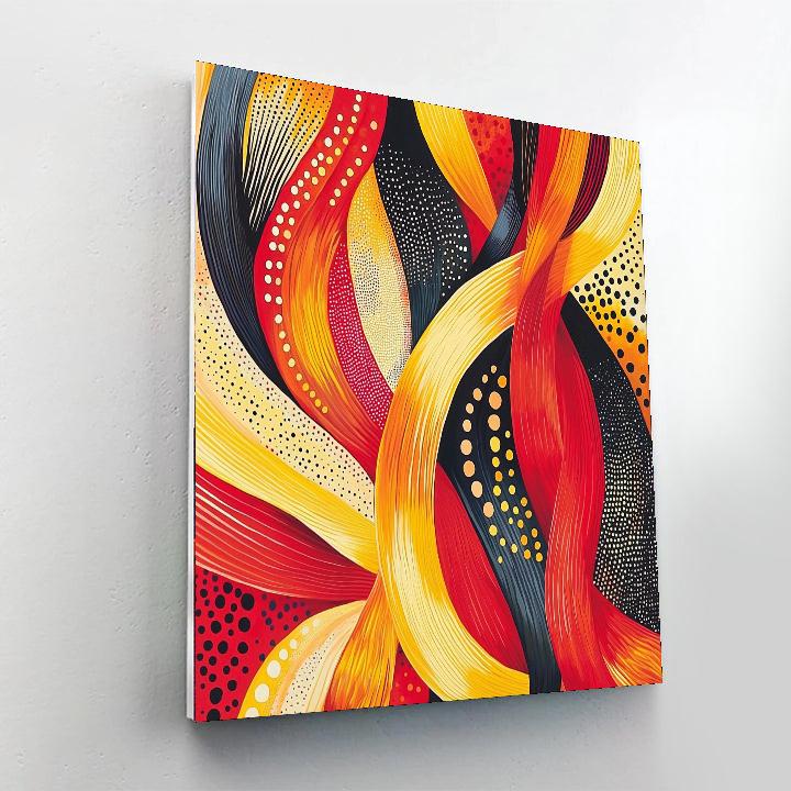 Yayoi Kusama Inspired Endless Connections  DIY Paint By Numbers