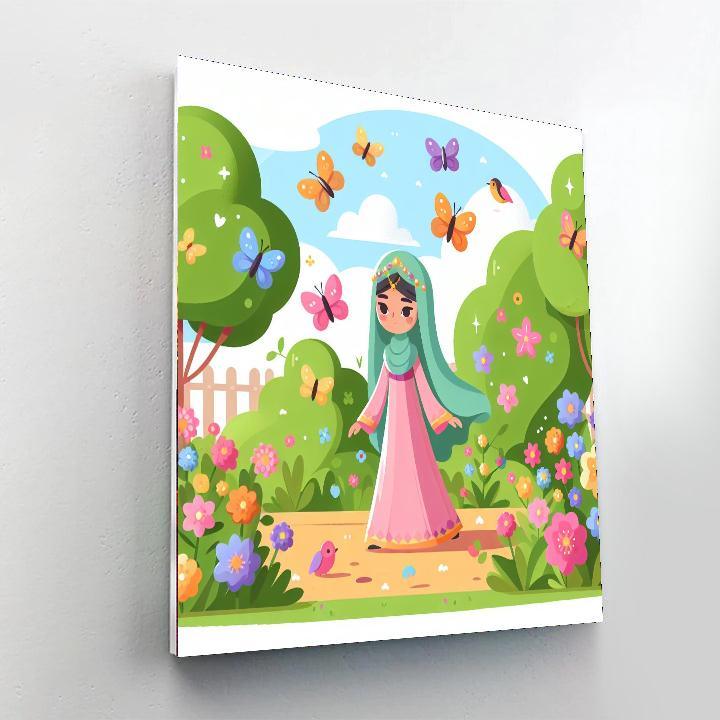 Princess's Magical Garden DIY Paint By Numbers