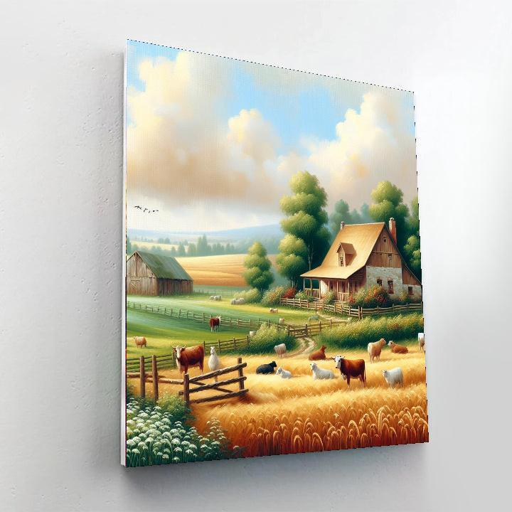 Peaceful Farmstead Retreat DIY Paint By Numbers