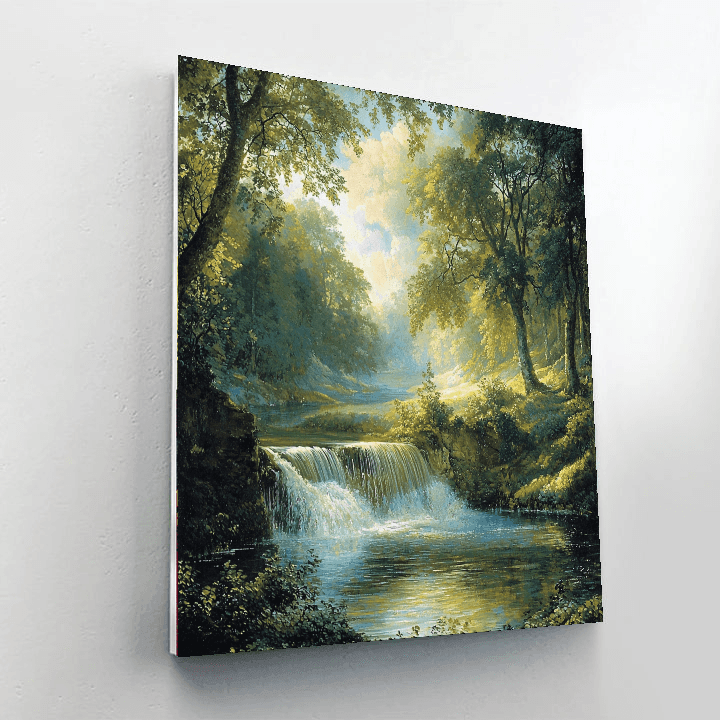 Thomas Gainsborough Inspired Tranquil Mountain Stream  Paint By Numbers Kits