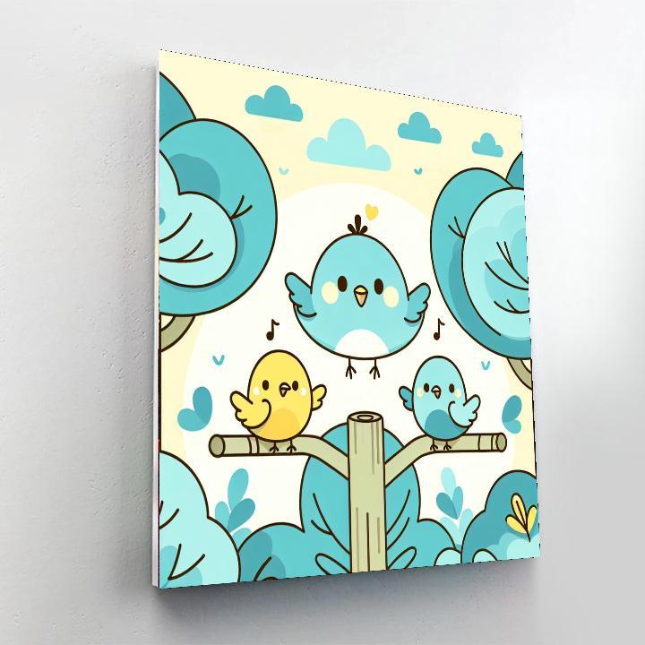 Chirping Bird Morning Paint By Numbers Kits