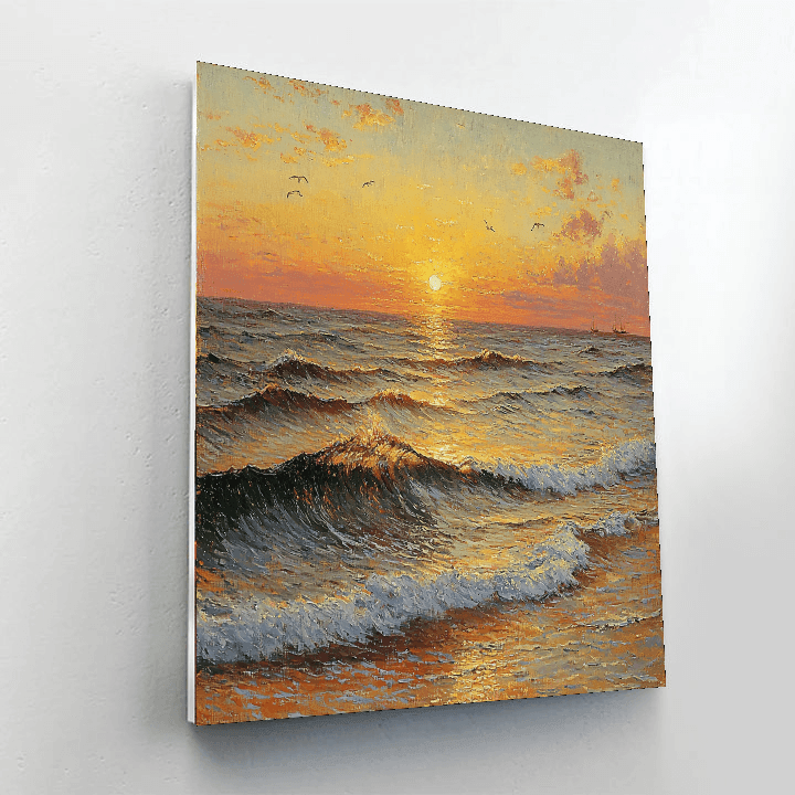 J.M.W. Turner Inspired Tranquil Seascapes  Paint By Numbers