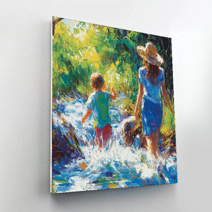 Playful Streams Of Joy Painting By Numbers Kit