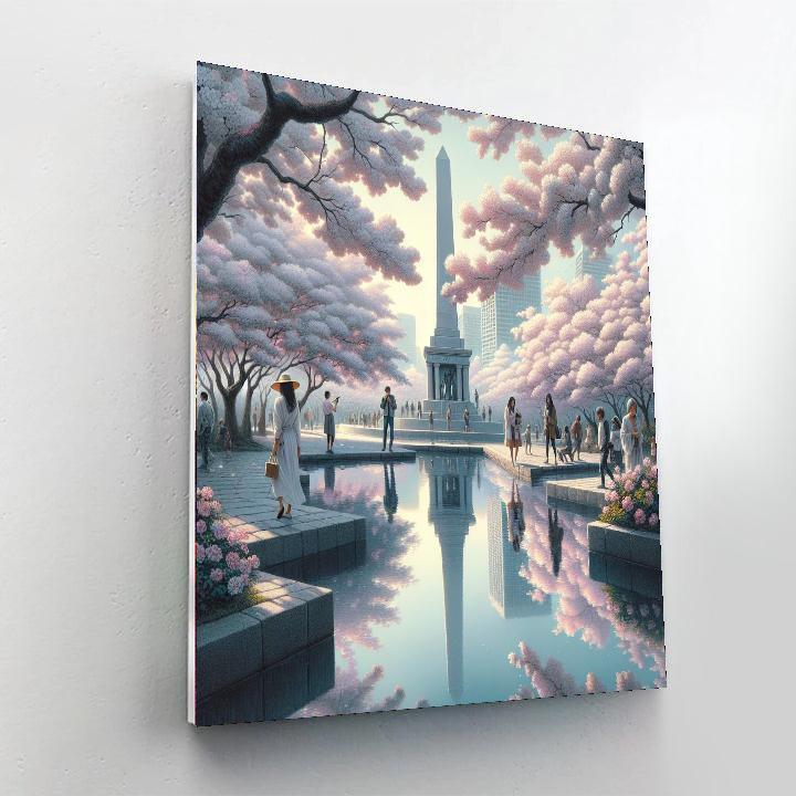 National Cherry Blossom Festival - Washington D.c., Usa Paint By Color