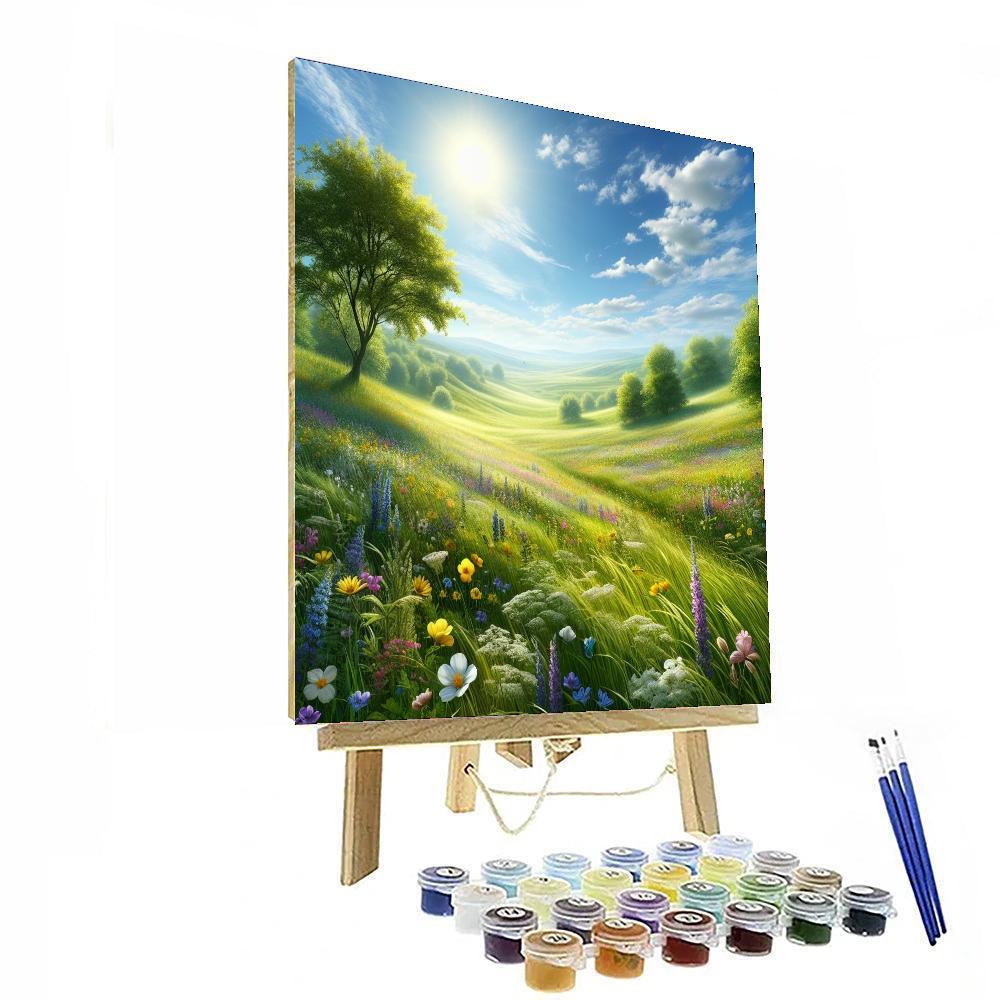 Sunlit Summer Meadow Paint By Numbers Kits