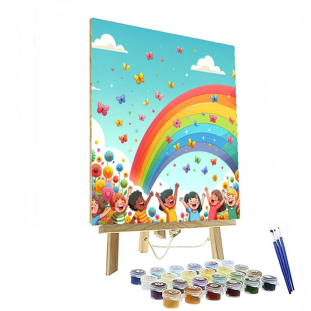 Bright Rainbow Adventures Number Painting