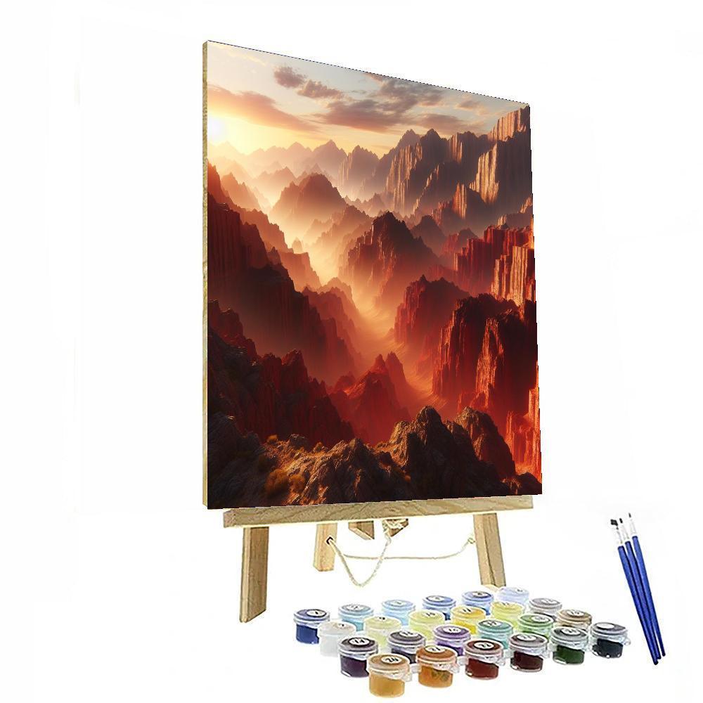 Dramatic Canyon Splendor Paint By Numbers