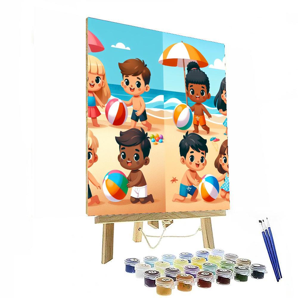 Summer Beach Party Paint By Numbers