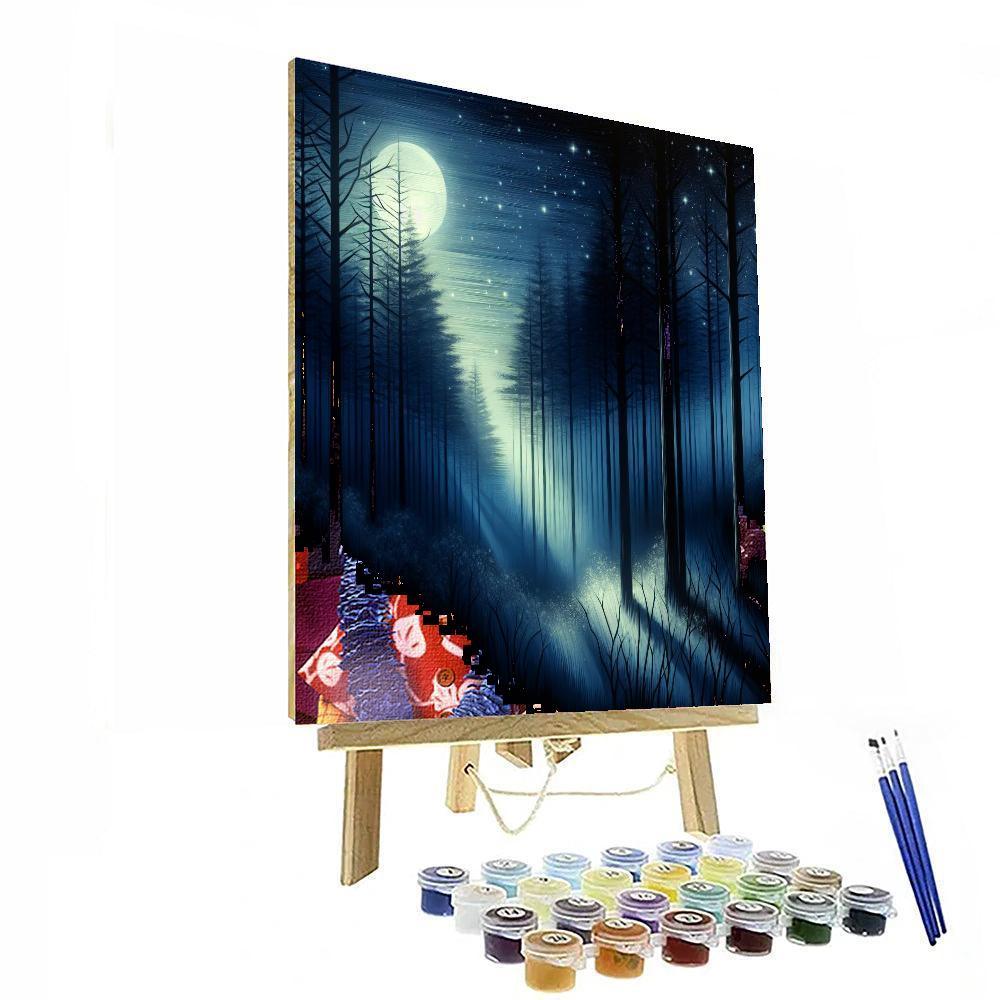 Starry Forest Illusions Paint By Numbers