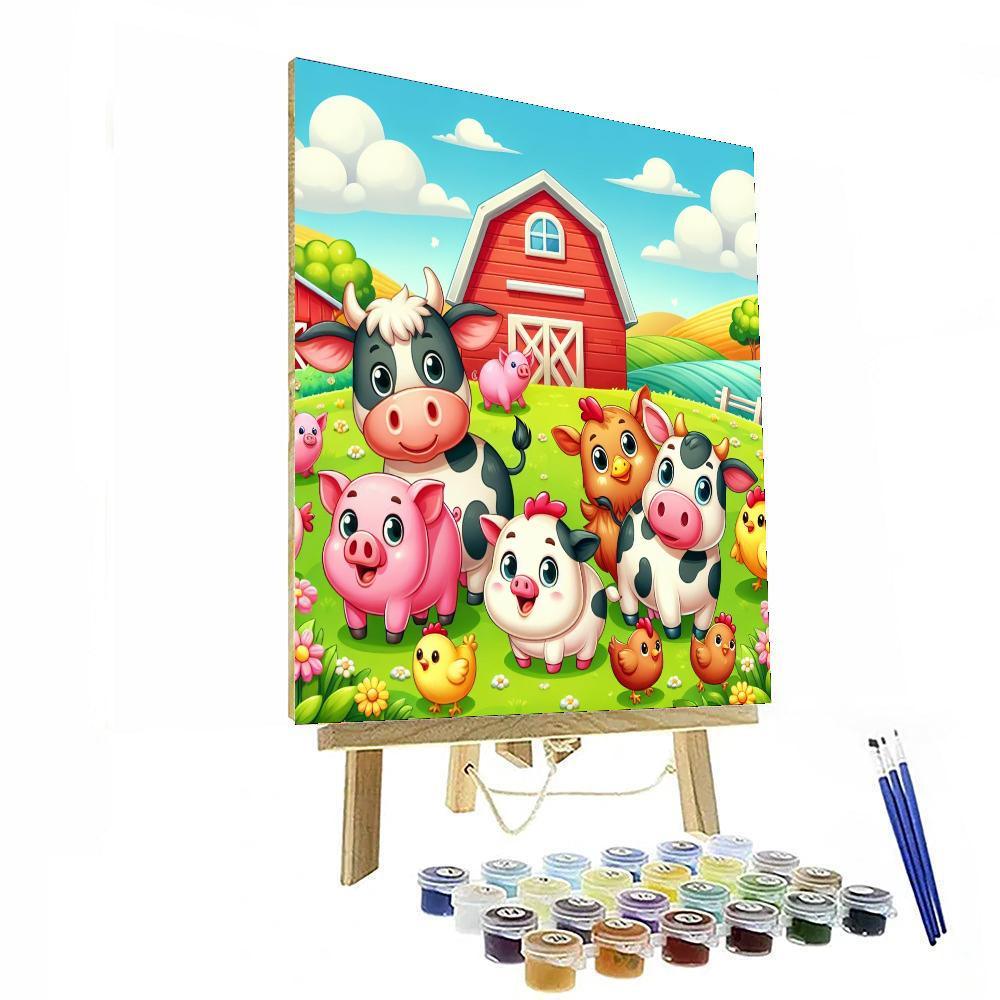 Charming Farm Adventure DIY Paint By Numbers
