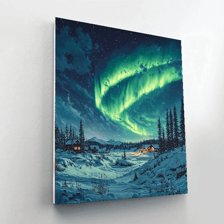 Lapland's Northern Lights - Finland Paint By Numbers