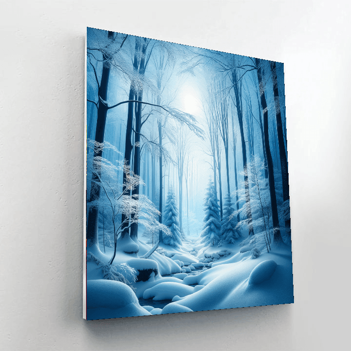 Enchanting Winter Forest Painting By Numbers Kit