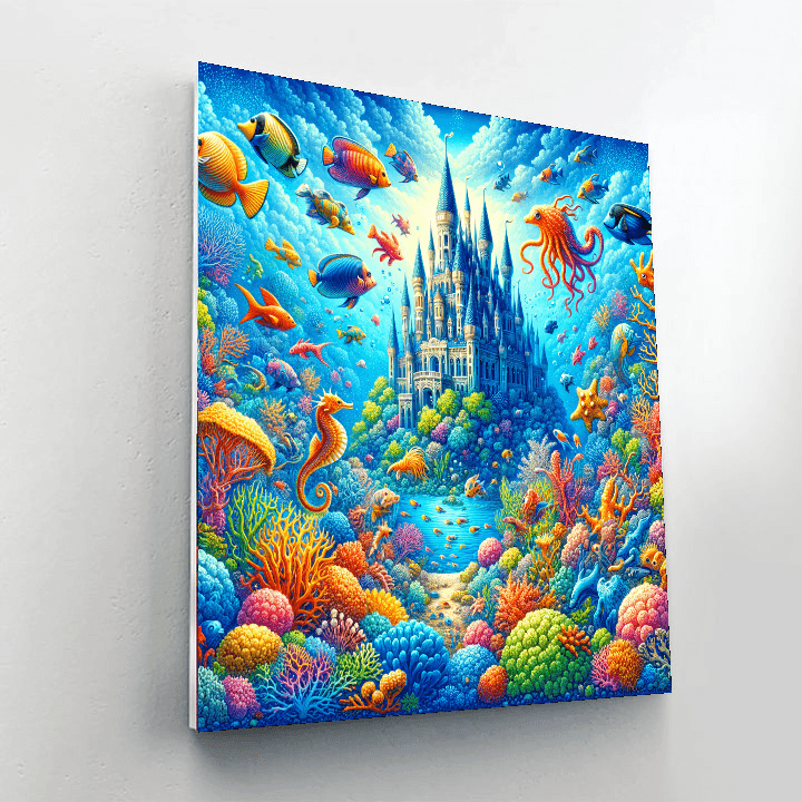 Underwater Castle Adventure Paint By Number