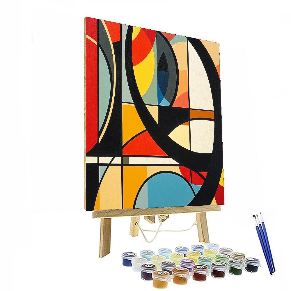 Fernand Leger Inspired Harmonious Urban Rhythm  Painting By Numbers Kit