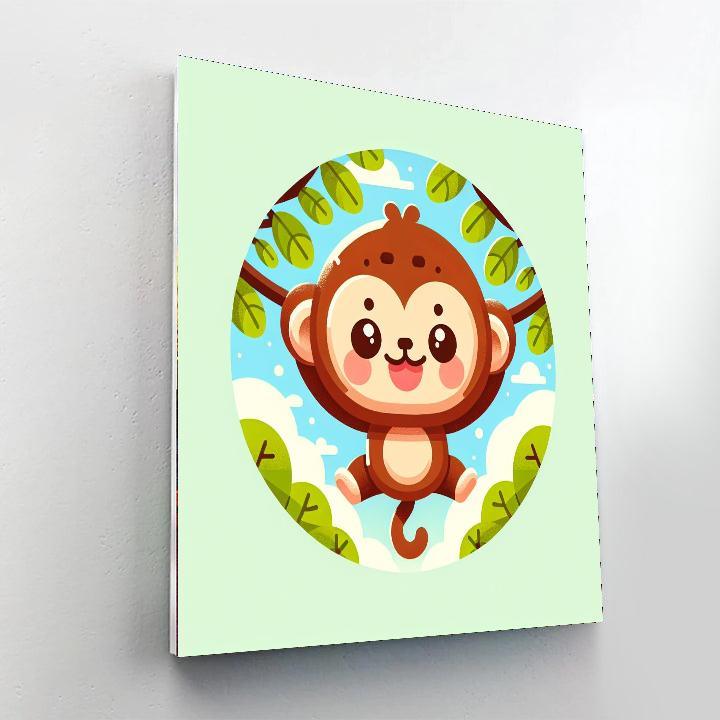 Adventurous Monkey Paint By Number