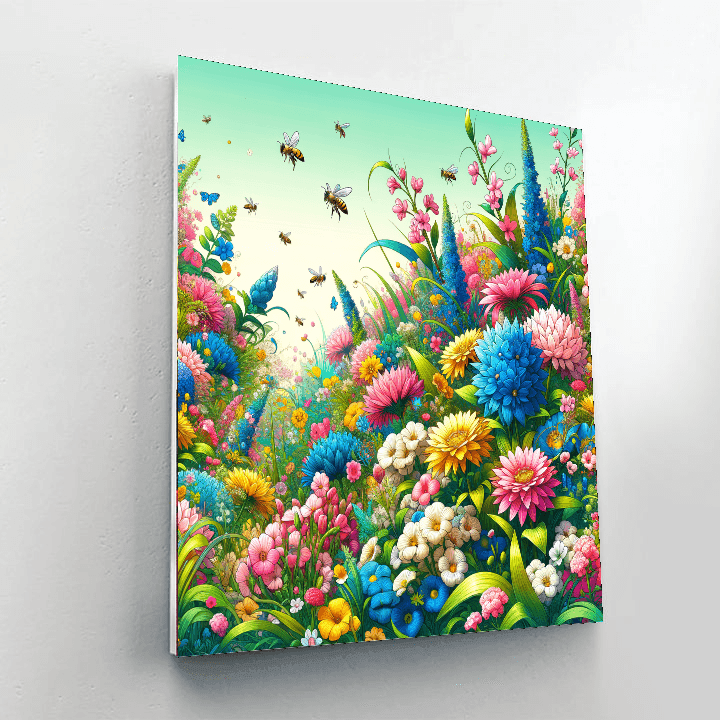 Magical Flower Garden Number Painting