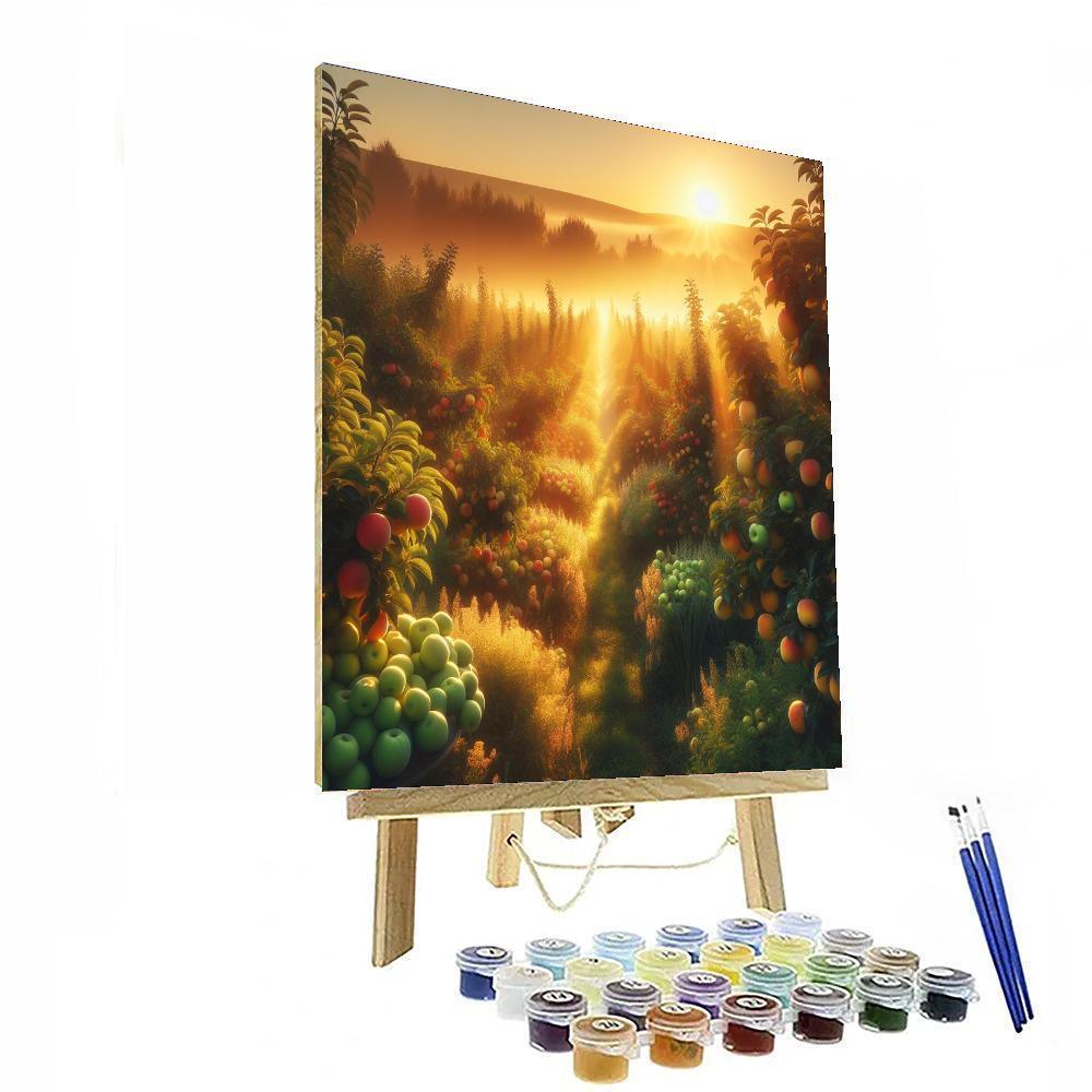 Orchard Sunrise Splendor Paint By Numbers Art