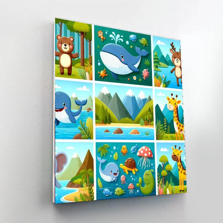 Animal Kingdom Explorers Painting By Numbers Kit
