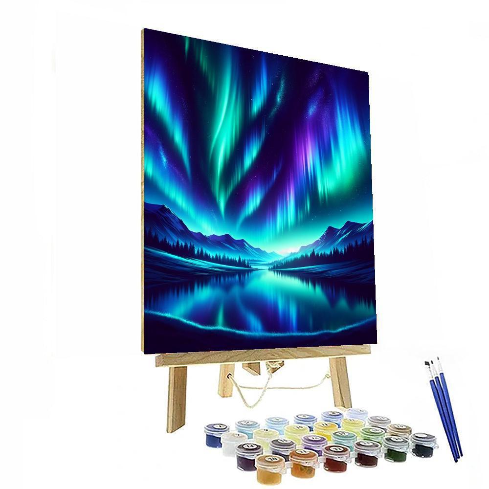 Dazzling Northern Lights Painting By Numbers Kit