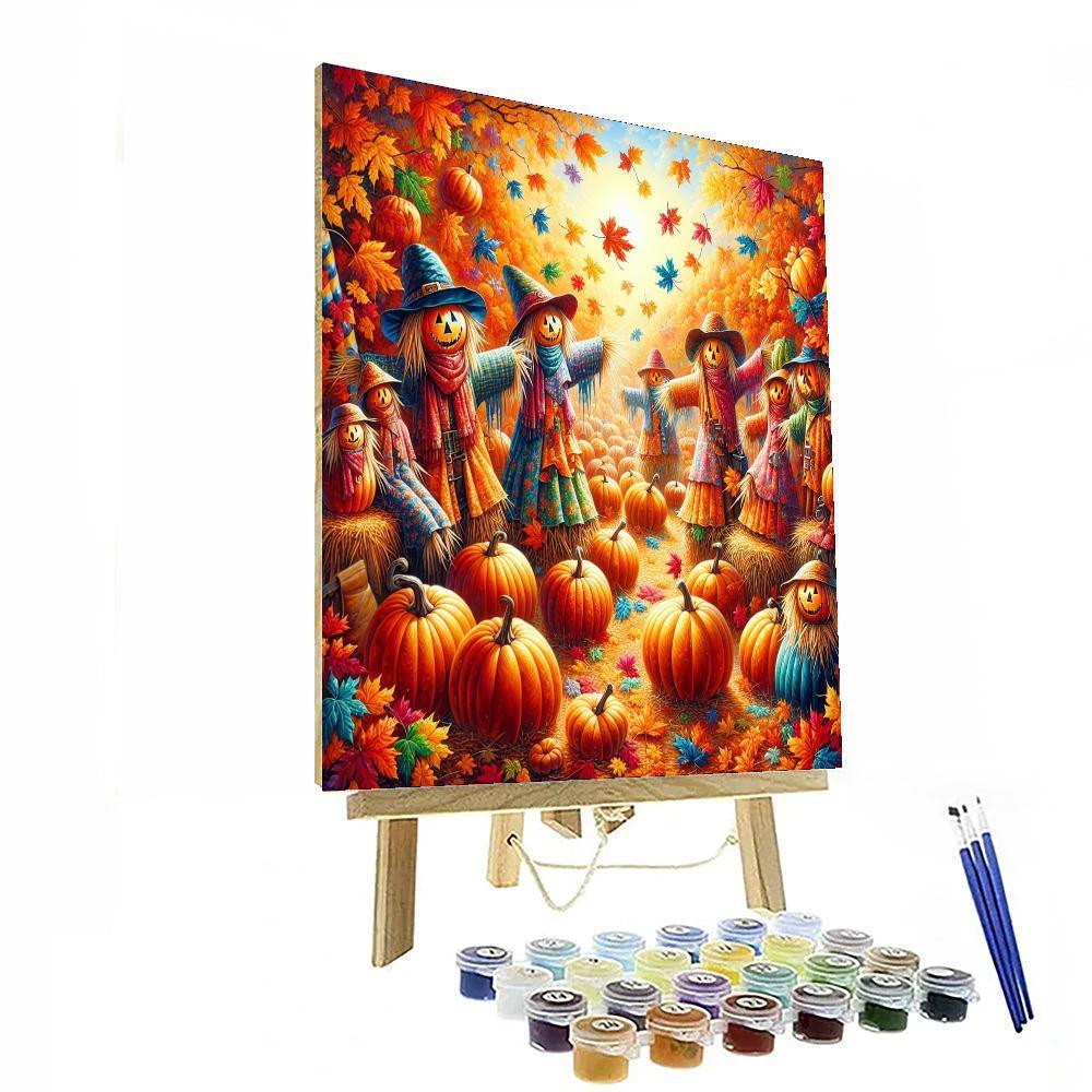 Playful Autumn Festival Paint By Numbers Art