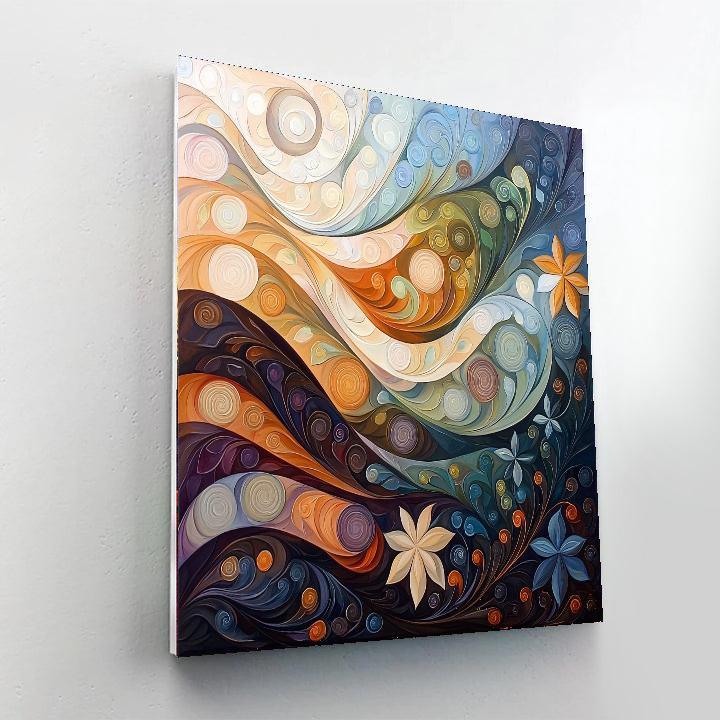 Gustav Klimt Inspired Eternal Whispers  Paint By Color