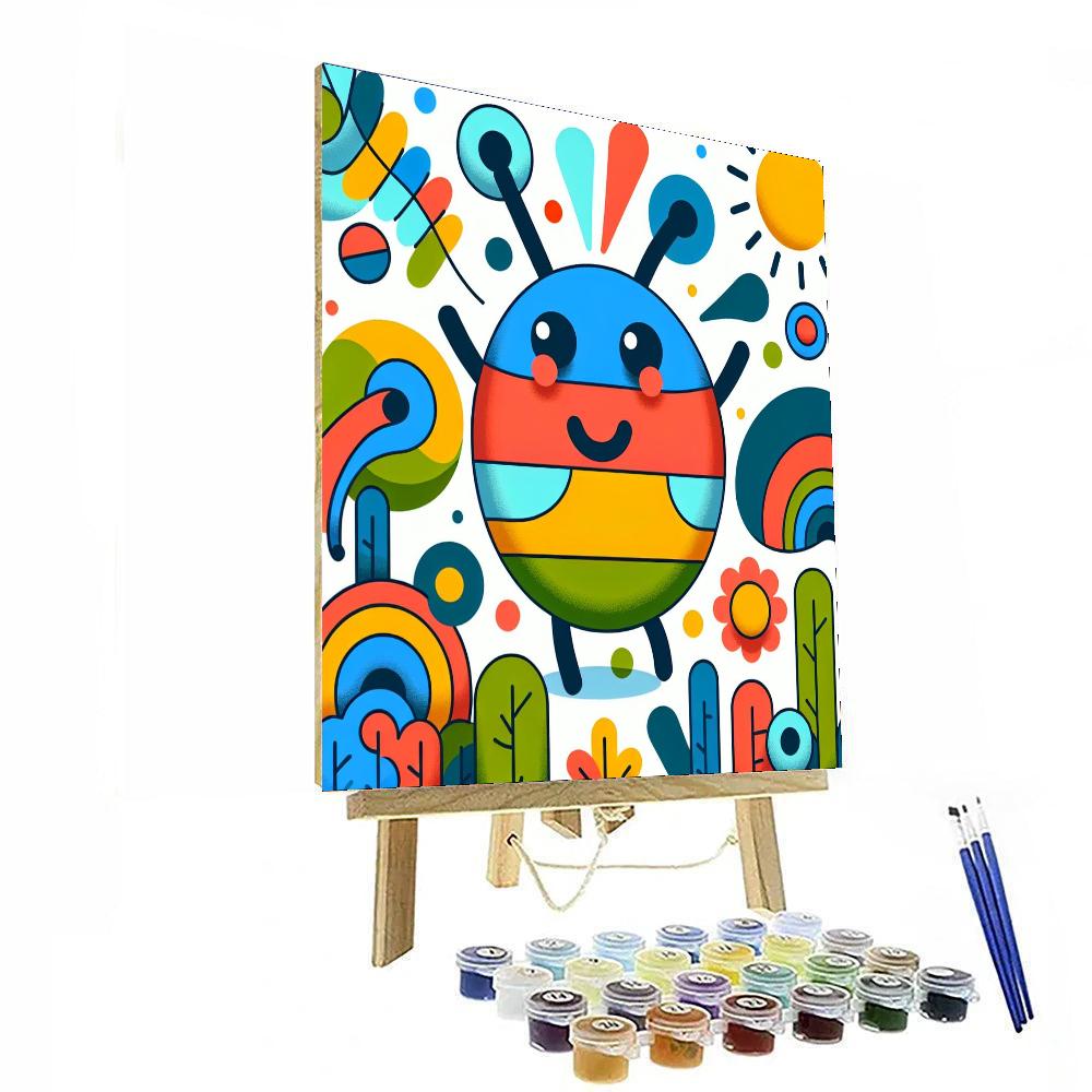 Dancing Doodlebug Painting By Numbers Kit
