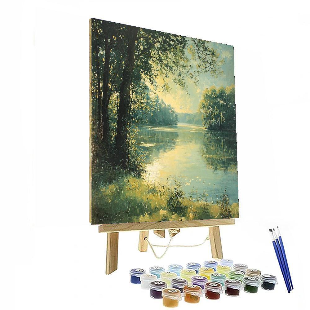 Jean-Baptiste-Camille Corot Inspired Water's Edge  Painting By Numbers Kit