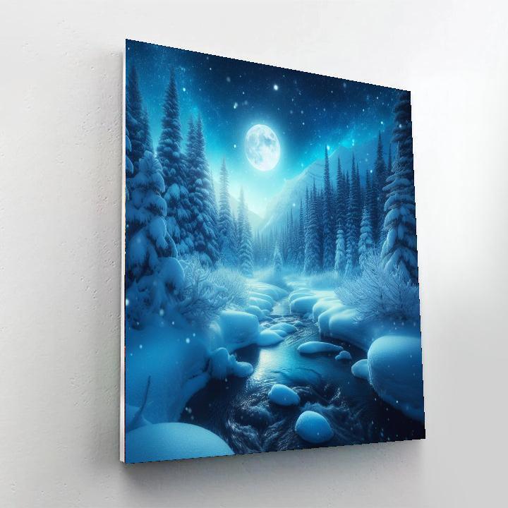 Silent Winter Night Paint By Number