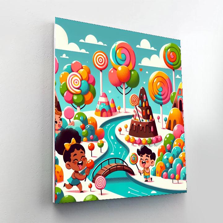 Sweet Tooth Candy Land Number Painting
