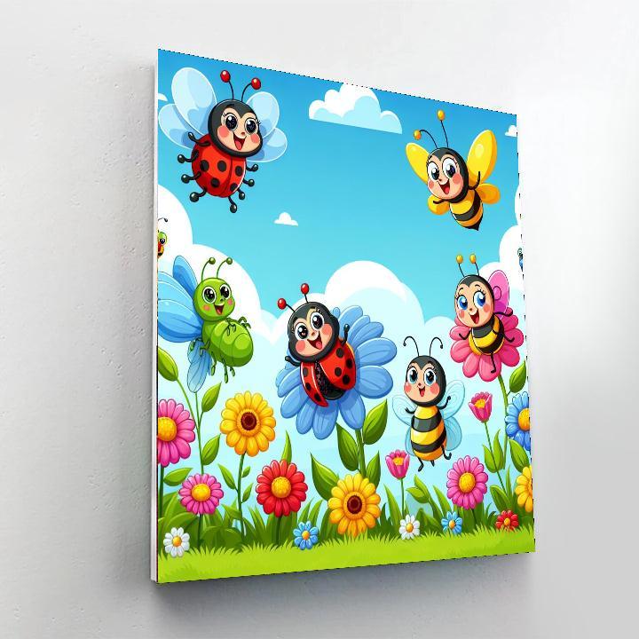 Happy Garden Bugs Painting By Numbers Kit
