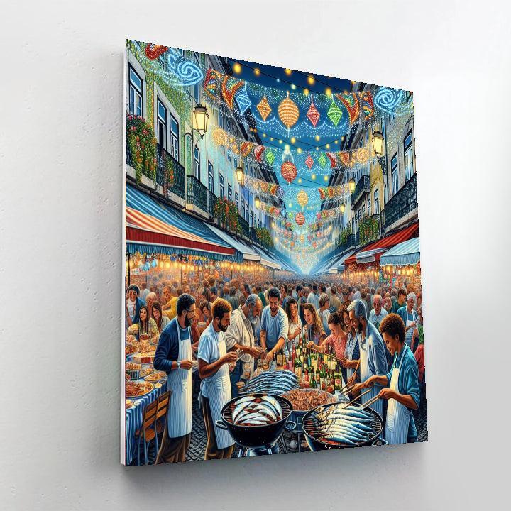 Lisbon Sardine Festival - Portugal Painting By Numbers Kit