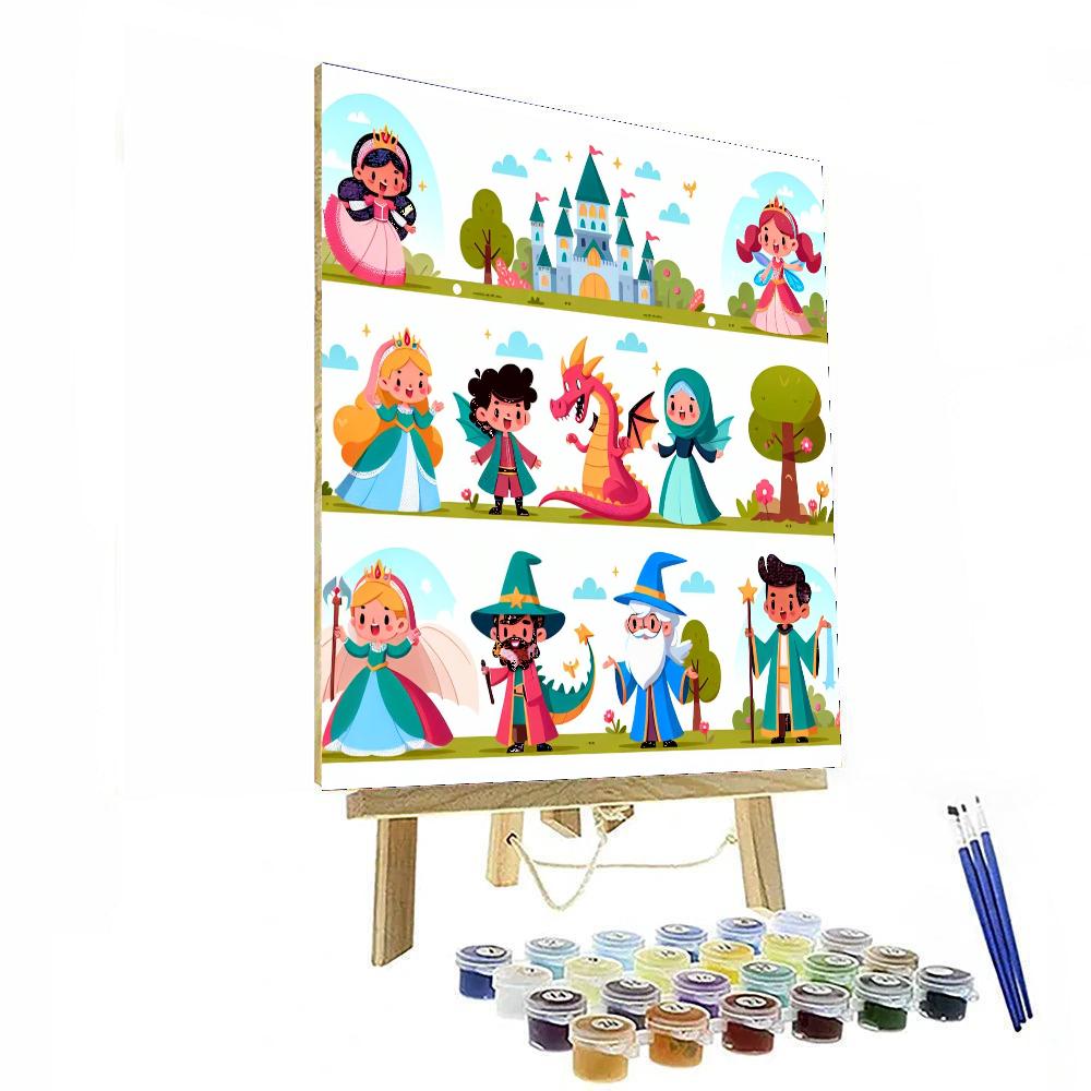 Funky Fairy Tale Paint By Numbers Art